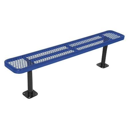 Surface Mount Park Bench, No Back, Black MPN:942SM-V6-BLACK