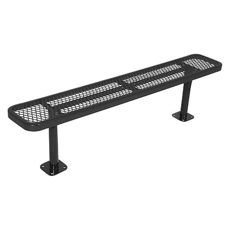 Surface Mount Park Bench, No Back, Blue MPN:942SM-V6-BLUE