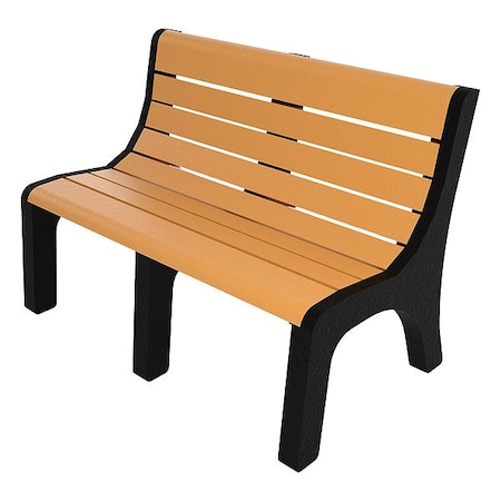 Outdoor Bench, 48 in L, Cedar MPN:PB 4CEDNEW