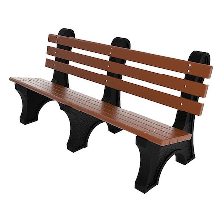 Outdoor Bench, 72 in L, Brown MPN:PB 6BROCPAE