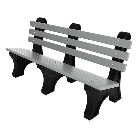 Outdoor Bench, 72 in L, Gray MPN:PB 6GRACPAE
