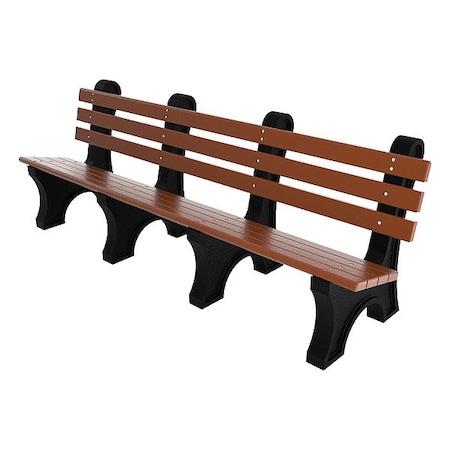Outdoor Bench, 96 in L, Brown MPN:PB 8BROCPAE