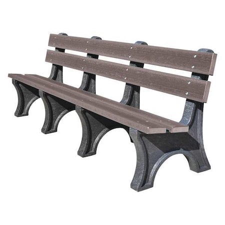 Outdoor Bench, 96 in. L, 10 in., Gray MPN:PB 8GRACOLE