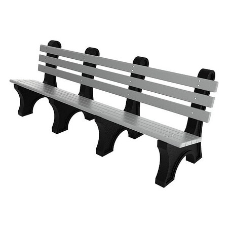 Outdoor Bench, 96 in L, Gray MPN:PB 8GRACPAE