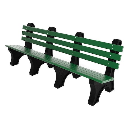 Outdoor Bench, 96 in L, Green MPN:PB 8GRECPAE