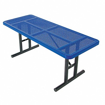 Picnic Table 96 W x30 D Blue MPN:238U-P8-Blue