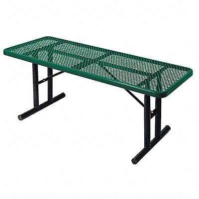 Picnic Table 72 W x30 D Green MPN:238U-V6-Green