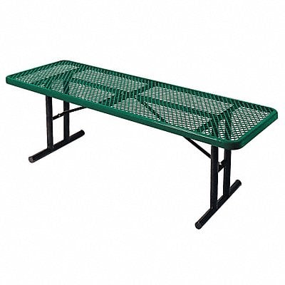 Picnic Table 96 W x30 D Green MPN:238U-V8-Green