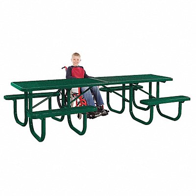 ADA Shelter Table 120 W x70 D Green MPN:238H-4-V10-Green