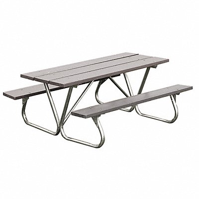 Picnic Table 72 W x68 D Gray MPN:BT158-GRY6