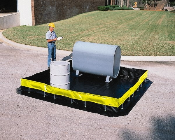 High Wall Collapsible Berm: 179 gal Capacity, 6' Long, 4' Wide, 1' High MPN:8405