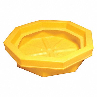 Drum Tray 22.8 gal Dia 32in Yellow MPN:1045