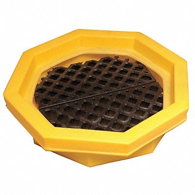 Drum Tray 21 gal Dia 32in Yellow MPN:1046