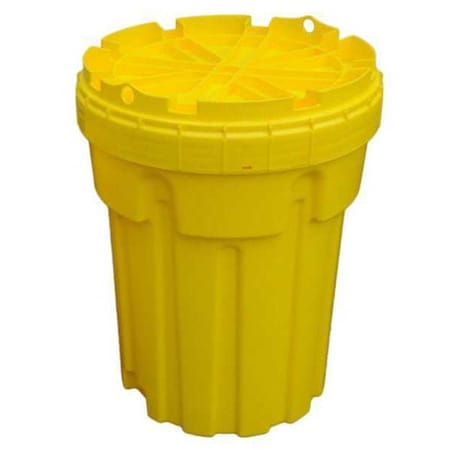 Open Head Overpack Drum, Polypropylene, 30 gal, Unlined, Yellow MPN:0585