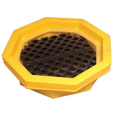Spill Tray, Yellow, Square, 21 gal MPN:1046