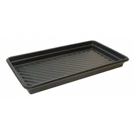 Spill Tray, 30 Gallon Spill Capacity, Polyethylene, 48 in L x 30 in W, 4 3/4 Height, Black MPN:1033
