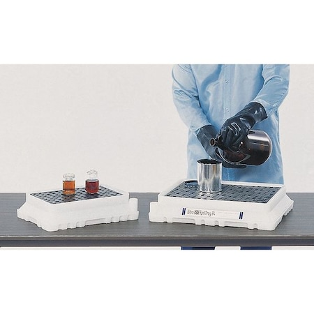 SpillTray, Black/White, Rectangle, 1.8gal MPN:1060