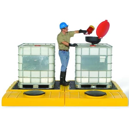 Spill Pallet, 280 gal Spill Capacity, 0 Drums, 9, 000 lb Load Capacity, Polyethylene MPN:1125