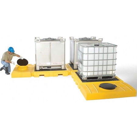 Spill Pallet, 355 gal Spill Capacity, 0 Drums, 9, 000 lb Load Capacity, Polyethylene MPN:1126