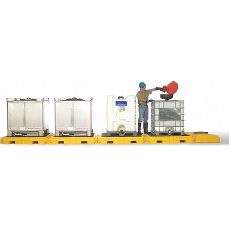 Spill Pallet, 365 gal Spill Capacity, 0 Drums, 9, 000 lb Load Capacity, Polyethylene MPN:1127