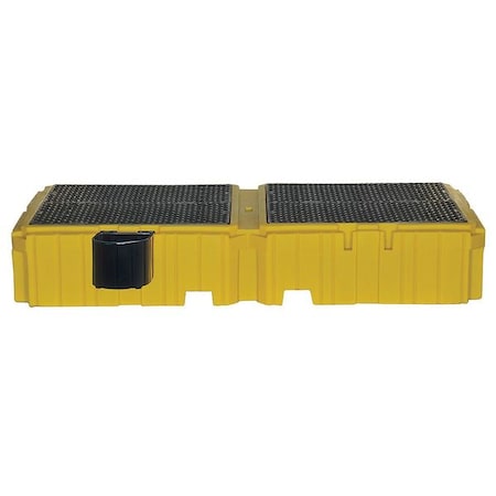 Spill Pallet, 535 gal Spill Capacity, 2 Drums, 8, 000 lb Load Capacity, Polyethylene MPN:1142
