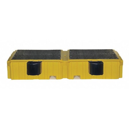 Spill Pallet, 535 gal Spill Capacity, 2 Drums, 8, 000 lb Load Capacity, Polyethylene MPN:1147