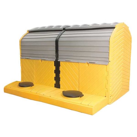 Spill Pallet, 280 gal Spill Capacity, 0 Drums, 9, 000 lb Load Capacity, Polyethylene MPN:1165