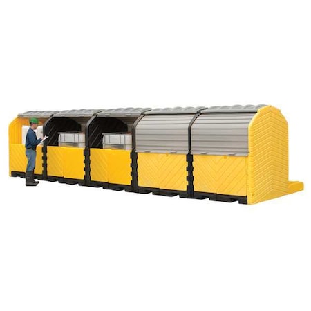 Spill Pallet, 375 gal Spill Capacity, 0 Drums, 9, 000 lb Load Capacity, Polyethylene MPN:1168