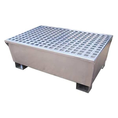 Spill Pallet, 68 gal Spill Capacity, 2 Drums, 2, 575 lb Load Capacity, Steel MPN:1180