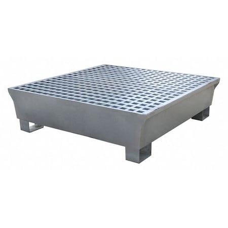 Spill Pallet, 68 gal Spill Capacity, 4 Drums, 3, 875 lb Load Capacity, Steel MPN:1182