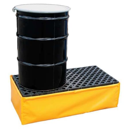 Spill Pallet, 66 gal Spill Capacity, 2 Drums, 1, 200 lb Load Capacity, Polyethylene MPN:1340