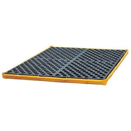 Spill Deck, 22 gal Spill Capacity, 4 Drums, 6, 000 lb Load Capacity, Polyethylene MPN:1352