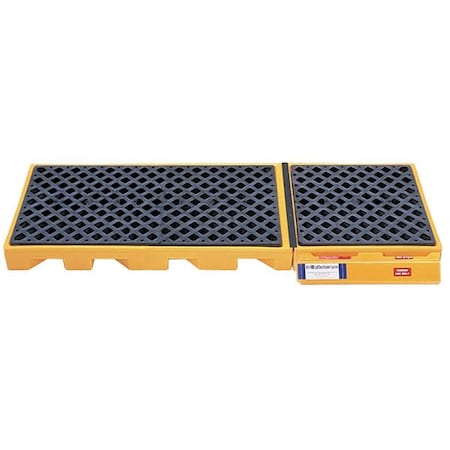 Spill Deck, 99 gal Spill Capacity, 3 Drums, 4, 500 lb Load Capacity, Polyethylene MPN:2360