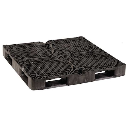 Spill Pallet, 8-1/2 gal. Spill Capacity, 4 Drums, 15, 000 lb Load Capacity, Polyethylene MPN:3000801