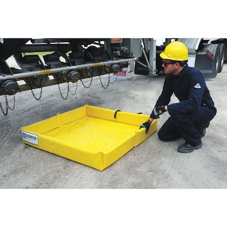 Spill Tray, Yellow, Rectangle, 75 gal MPN:8854