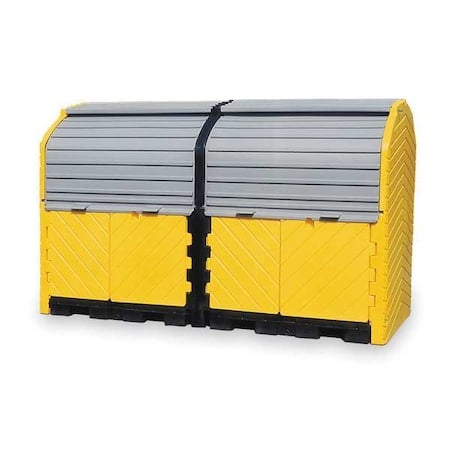 Rolltop Drum Spll Contnmnt, 8 Drums MPN:9650