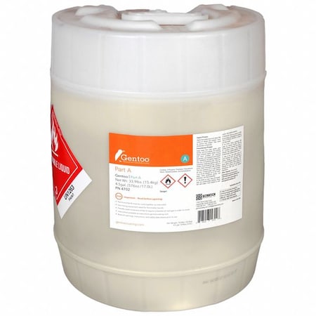 Gentoo Part A, Clear, Pail, 4.5 gal MPN:4702