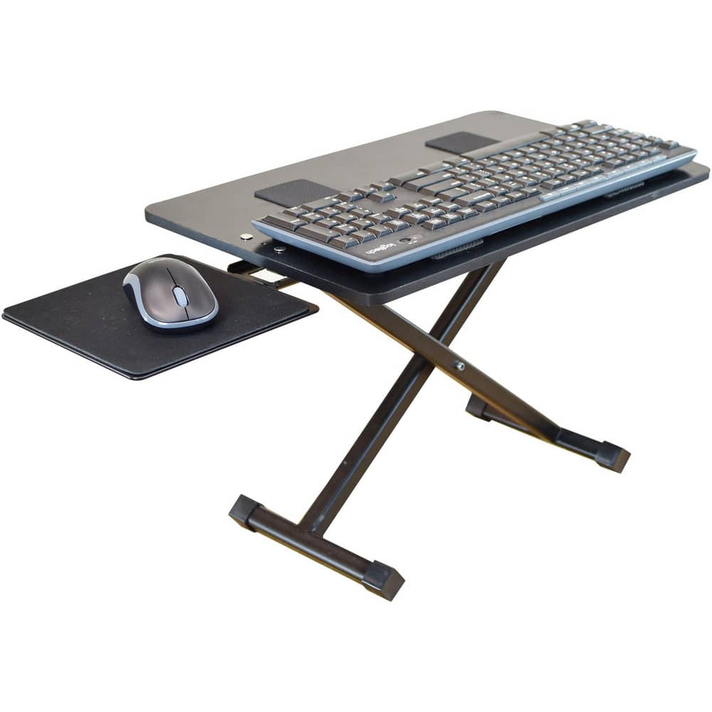 Audio-Visual Equipment Carts, Overall Length: 18.50 , Overall Height: 12.5in , Overall Width: 11 , Material: Steel , Includes: Keyboard Stand, Mouse Platform MPN:KT3-B