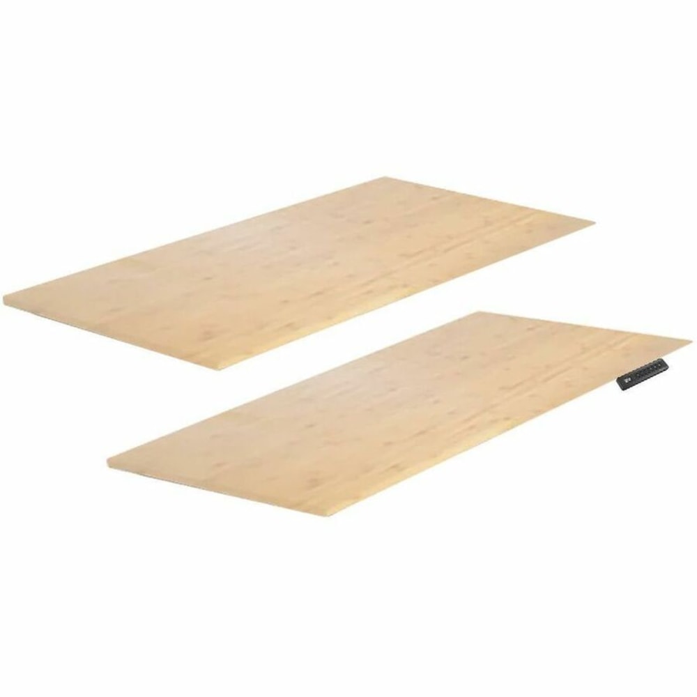 Uncaged Ergonomics Rise Up Table Top for L-Shaped Electric Standing Desk Frame - 48in Table Top Length x 30in Table Top Width - Natural - Bamboo MPN:2XBAMNAT48