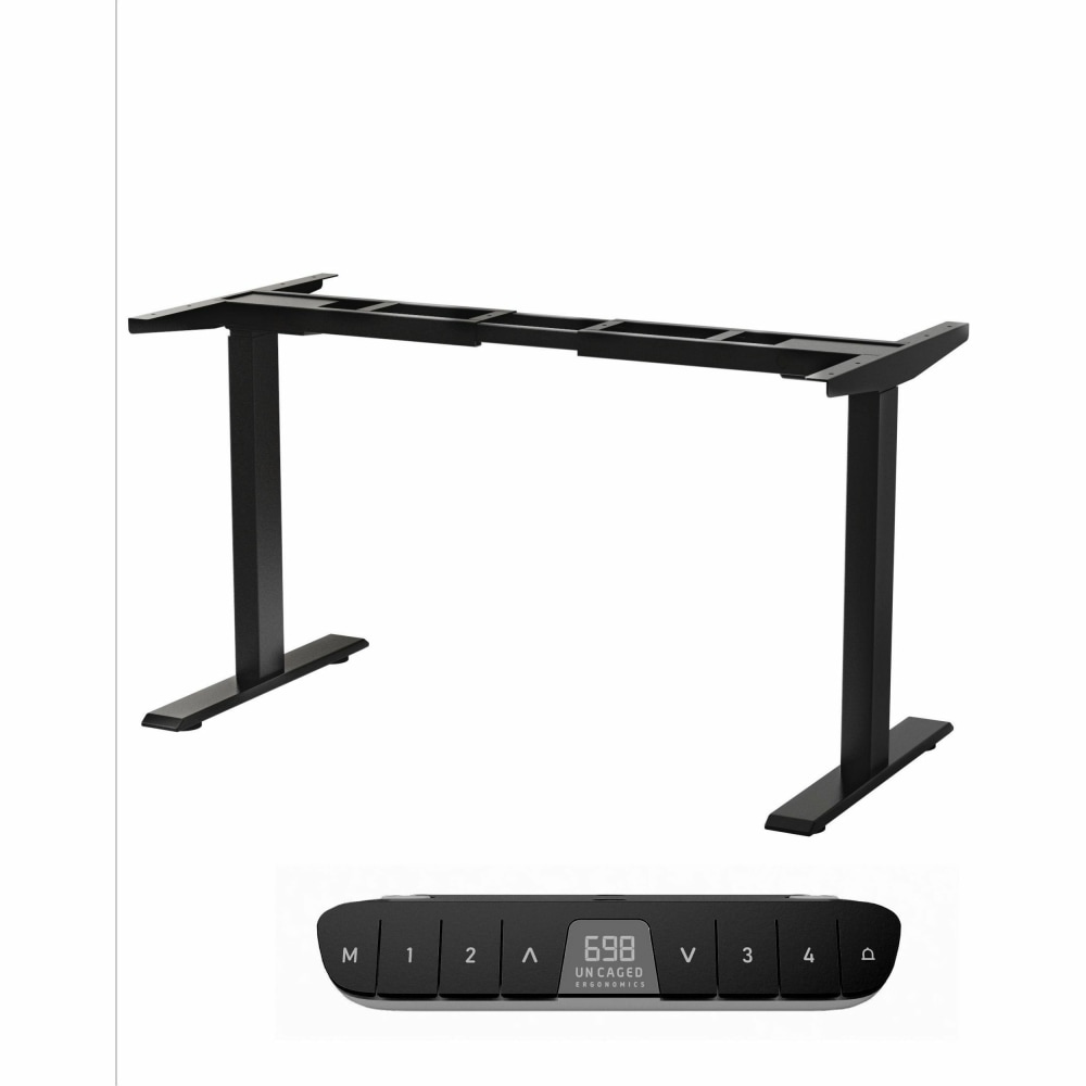 Rise Up Dual Motor Electric Standing Desk Frame with Memory Adjustable Height 26-51.6in Black MPN:RUB