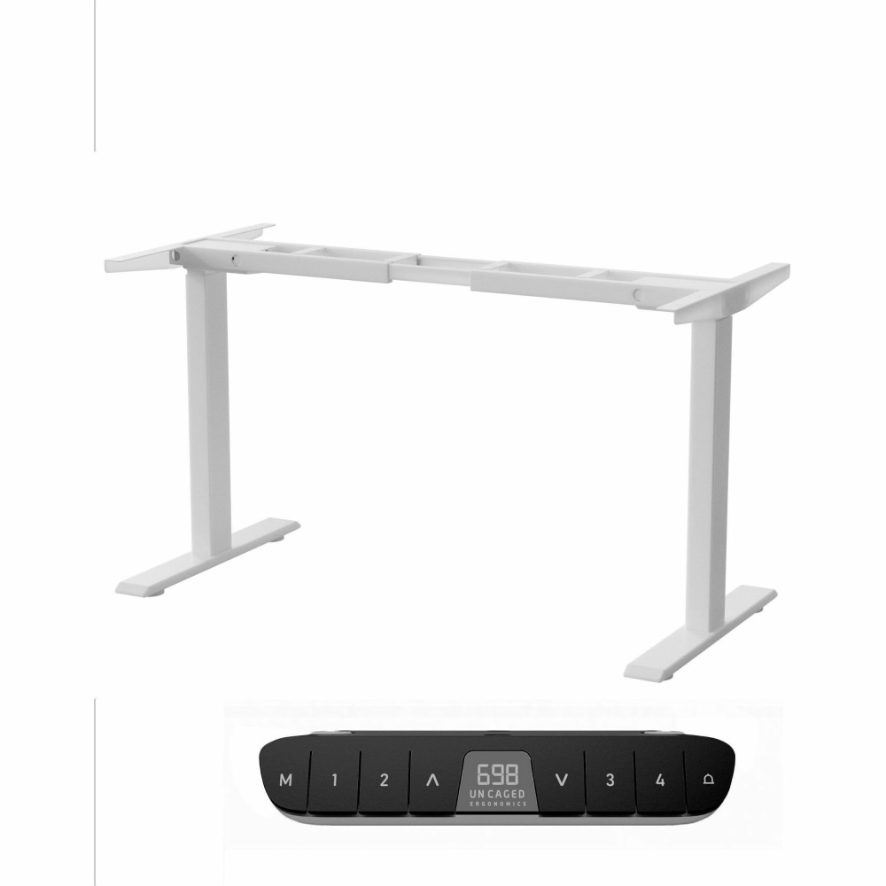 Rise Up Dual Motor Electric Standing Desk Frame with Memory Adjustable Height 26-51.6in White MPN:RUW