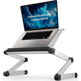 Uncaged Ergonomics WEEs WorkEZ Executive Aluminum Laptop & Tablet Cooling Stand Silver WEEs