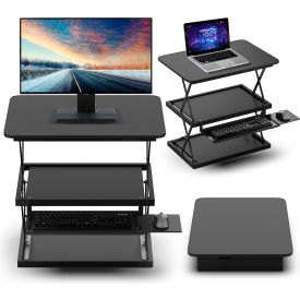 Uncaged Ergonomics CDM-B CHANGEdesk Adjustable Height Standing Desk Conversion Black CDM-B