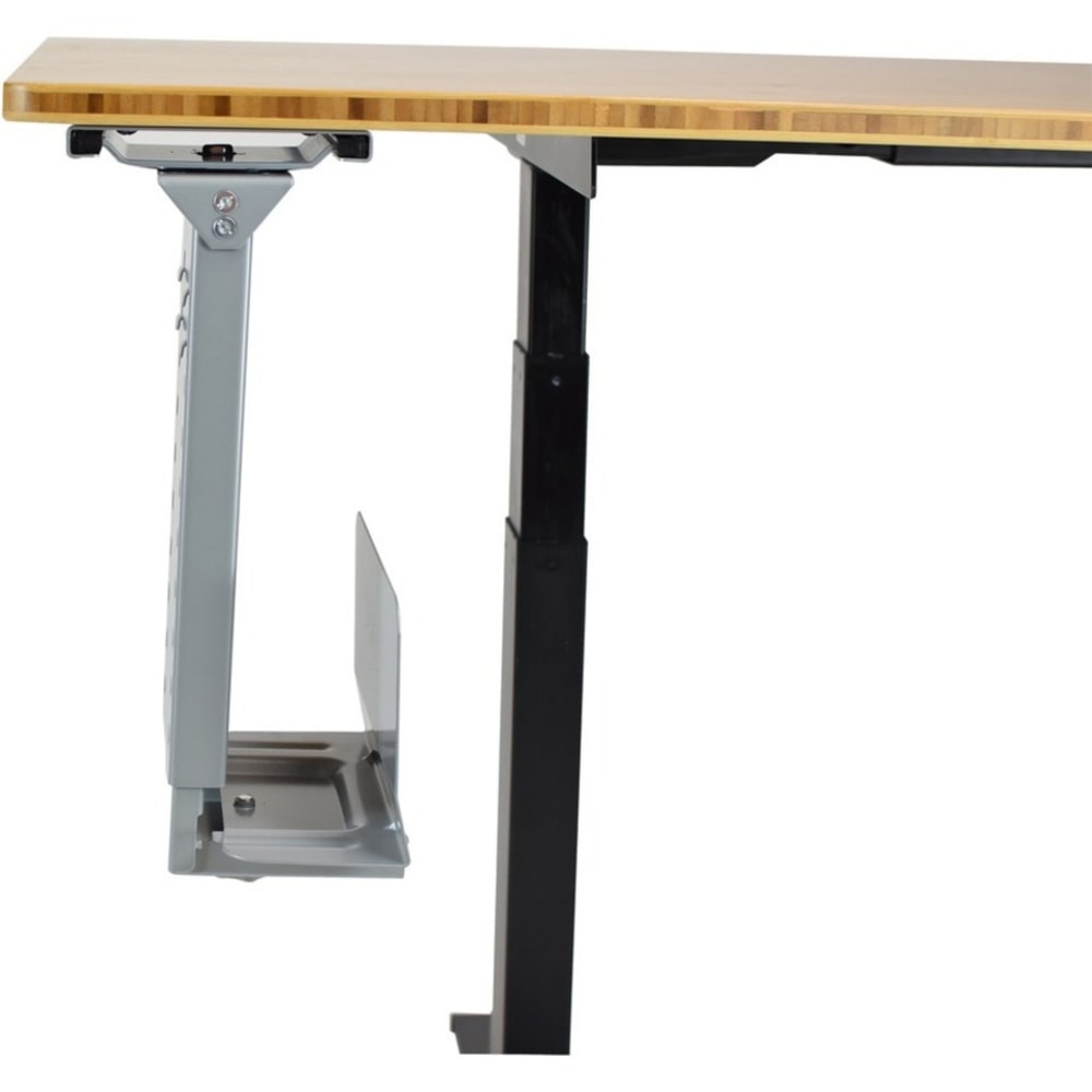 Uncaged Ergonomics CPU1 Swiveling Under Desk Metal Computer CPU Holder, Gray MPN:CPU1g