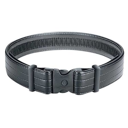 Duty Belt, Nylon, Black, XL, Buckle, Hook-and-Loop MPN:70791