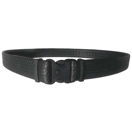 Duty Belt, Nylon, Black, XL, Buckle, Hook-and-Loop MPN:70951