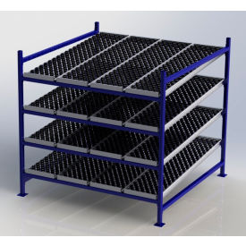 UNEX FC99SW72724-S Flow Cell Heavy Duty Gravity Rack w/ whelbed Starter 4 Level 72