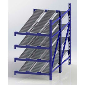 UNEX RR99S2R4X8-A Gravity Flow Roller Rack with Span Track Add-On 48