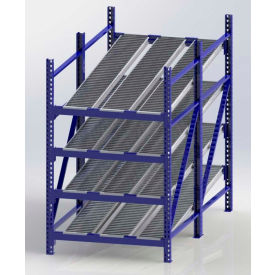 UNEX RR99S2R4X8-S Gravity Flow Roller Rack with Span Track Starter 48