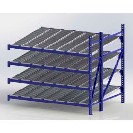 UNEX RR99S2R8X6-A Gravity Flow Roller Rack with Span Track Add-On 96